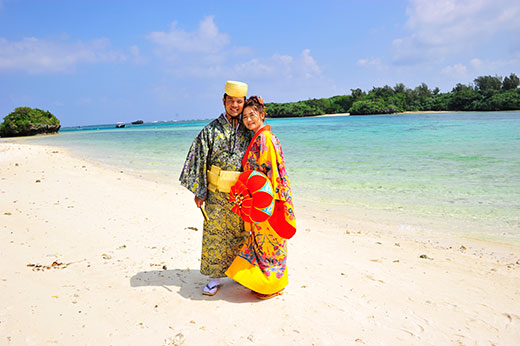 ビーチでの撮影