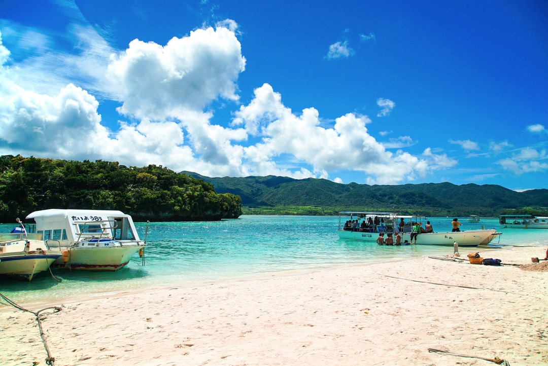砂浜からの風景
